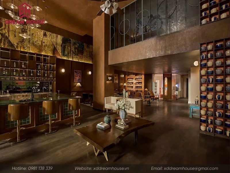 Hình ảnh sau cải tạo sảnh khách sạn M Village 54 Thợ Nhuộm